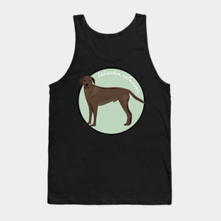 Labrador Retriever Lab Dog Breed Cursive Graphic Tank Top